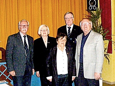 Peter Gdanietz, Jutta Kopf, Sigrid Schuh, Alfred Zimmermann (1. Vors.), Günter Schuff