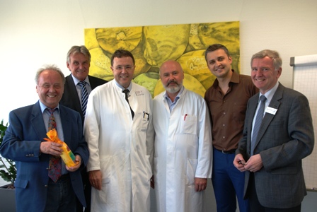 v.l.: Rudi Job, Werner Vogelsang, PD Dr. Dirk Jentschura, Sergey Tchiporyaz, Ruslan Lenik, Dr. Werner Schwartz.