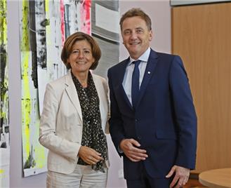 Der neue IG Metall Bezirksleiter, Jörg Köhlinger, machte seinen Antrittsbesuch bei Ministerpräsidentin Malu Dreyer.