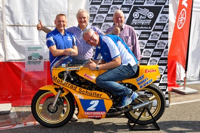 Mit dieser Yamaha TZ 350 gewann Manfred Herweh den letzten WM-Lauf in der Geschichte der 350 ccm Klasse 1982 in Hockenheim