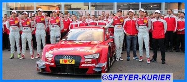 Team AUDI Motorsport 2014 in Hockenheim