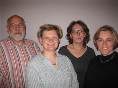 Der neugewählte Vorstand: Gunter Grünenthal, Claudia Weber, Cordula Hamburger, Dr. Hildegard Grünentahl.