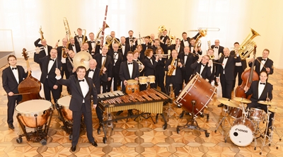 Das Gastspiel des Landespolizeiorchesters war eines der Highlights der diesjährigen „Musikalischen Goetheparkplaudereien“.