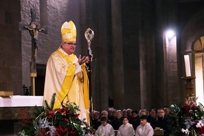 Bischof Dr. Karl-Heinz Wiesemann hielt eine eindringliche Predigt