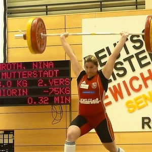 Nina Schroth bei ihrem Wettkampf in Roding
